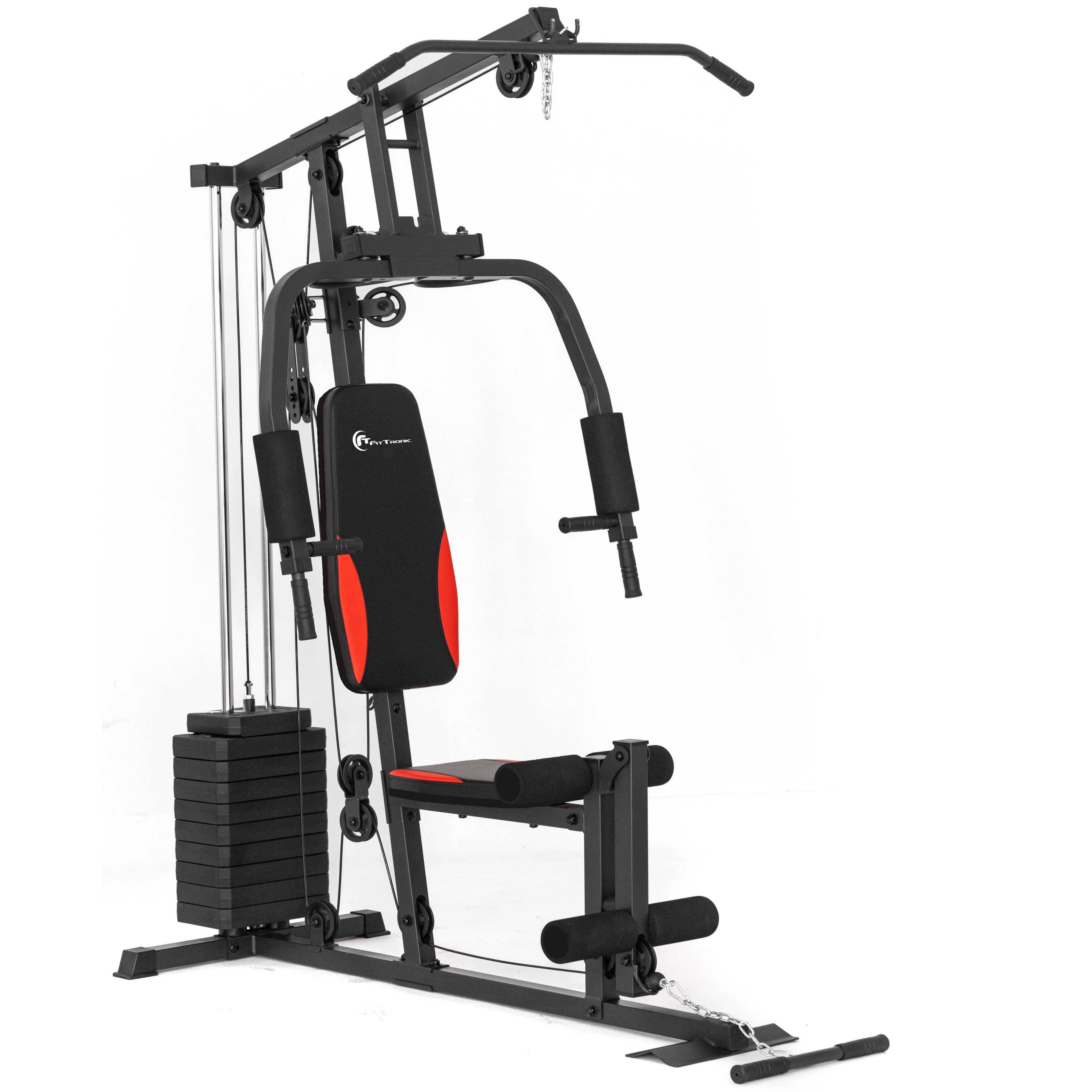 Aparat multifunctional FitTronic® AM1001, 45 kg incluse, cadru robust, compact