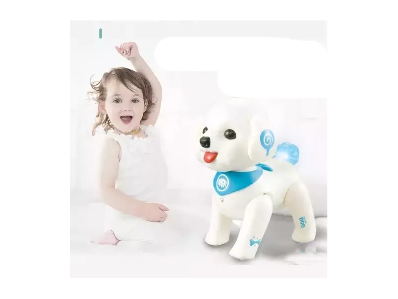 Catelus interactiv cu lumini si sunete AliBibi