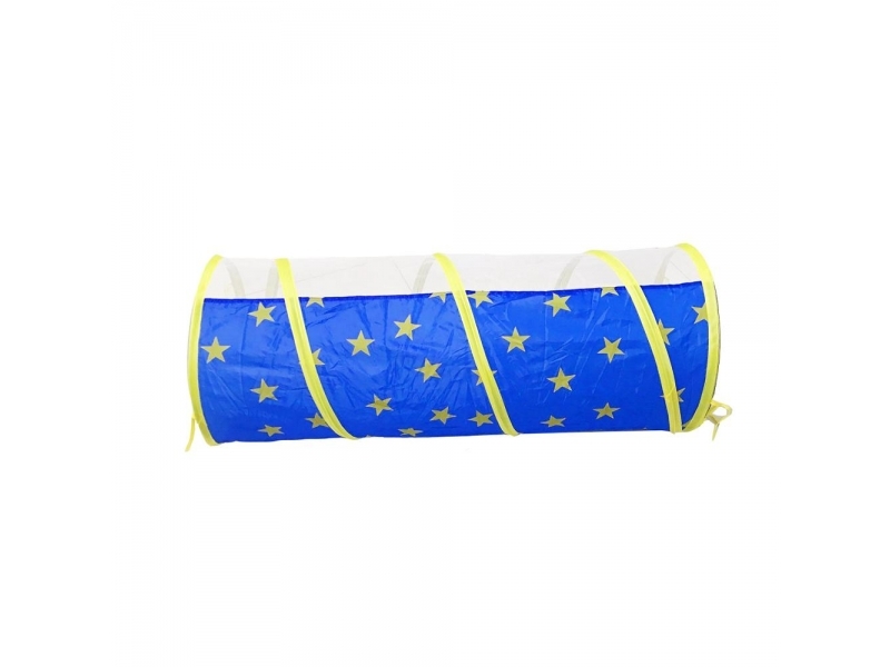 Set cort de joaca pentru copii 3 in 1 in forma de castel Alibibi albastru