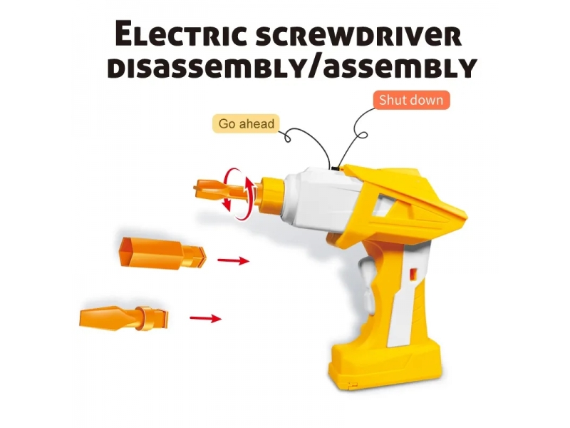 Set de construit cu bormasina electrica AliBibi, 222 piese