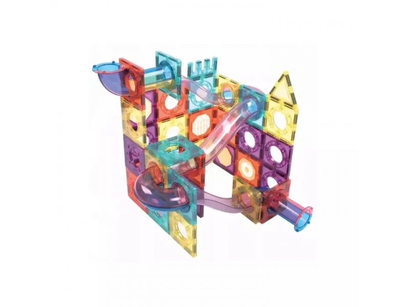 Set de construit cu 136 piese magnetice AliBibi