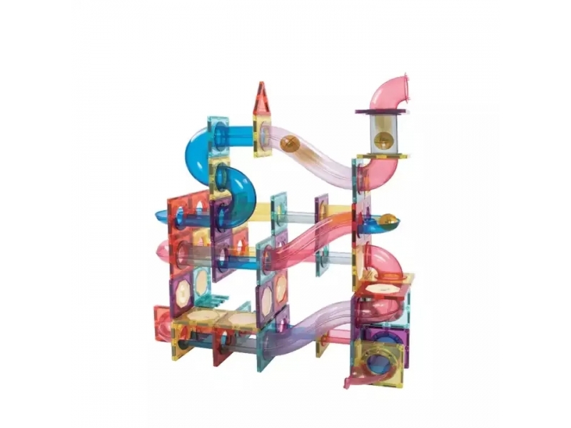 Set de construit cu 136 piese magnetice AliBibi