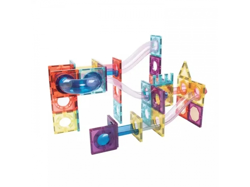 Set de construit cu 136 piese magnetice AliBibi