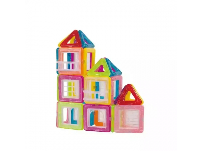 Set de construit cu 56 piese magnetice AliBibi