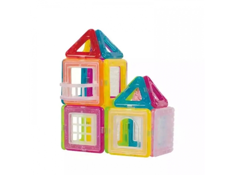 Set de construit cu 56 piese magnetice AliBibi