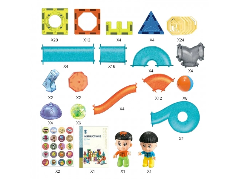 Set de construit AliBibi 142 piese