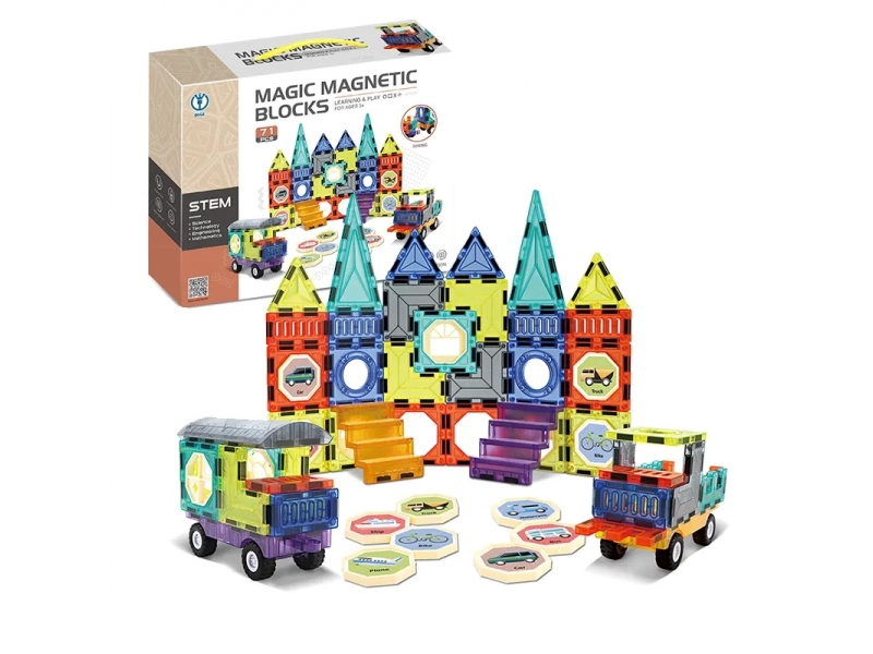 Joc constructie AliBibi cu 71 piese incluse