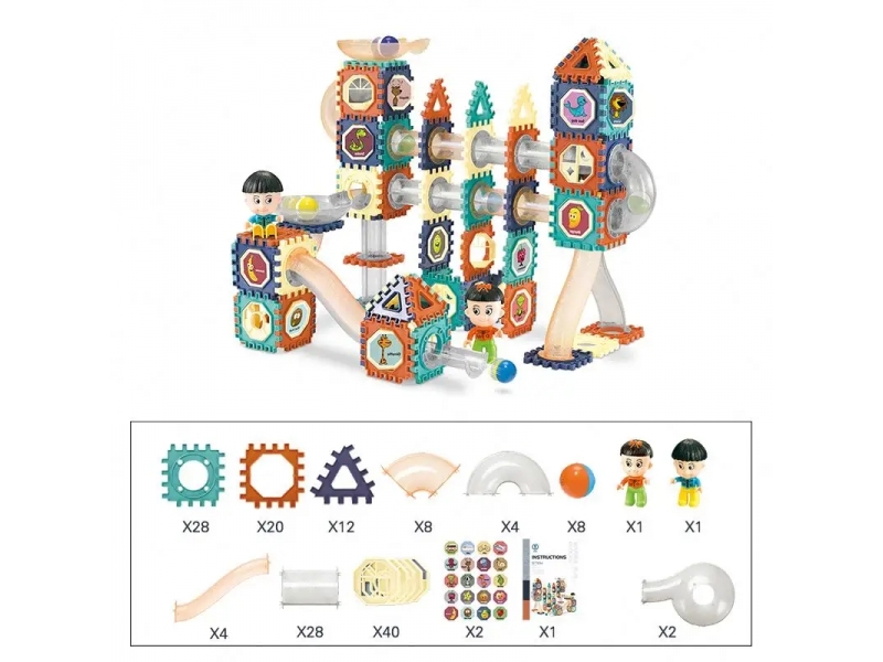 Set de construit AliBibi 156 piese