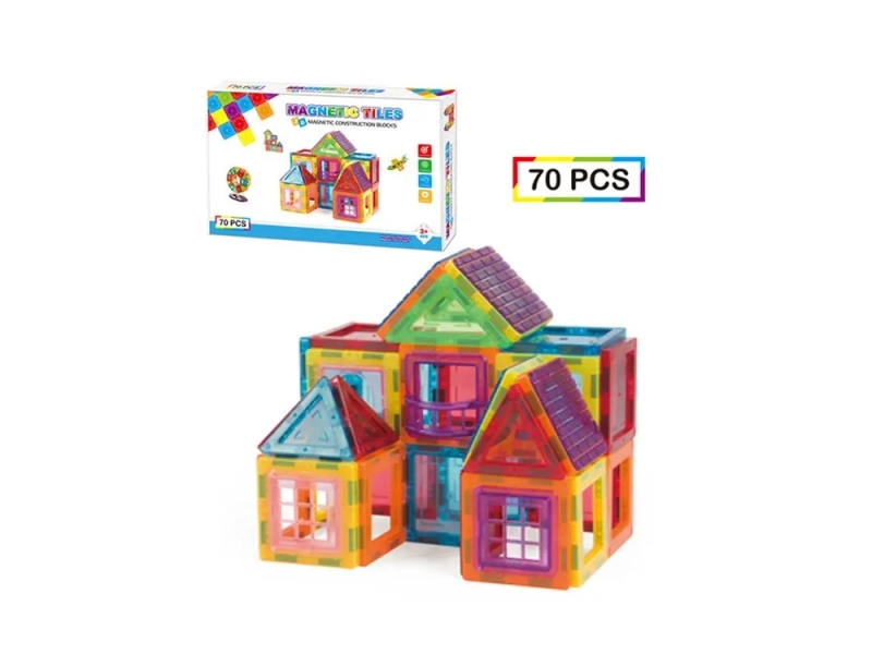 Set de construit cu piese magnetice AliBibi
