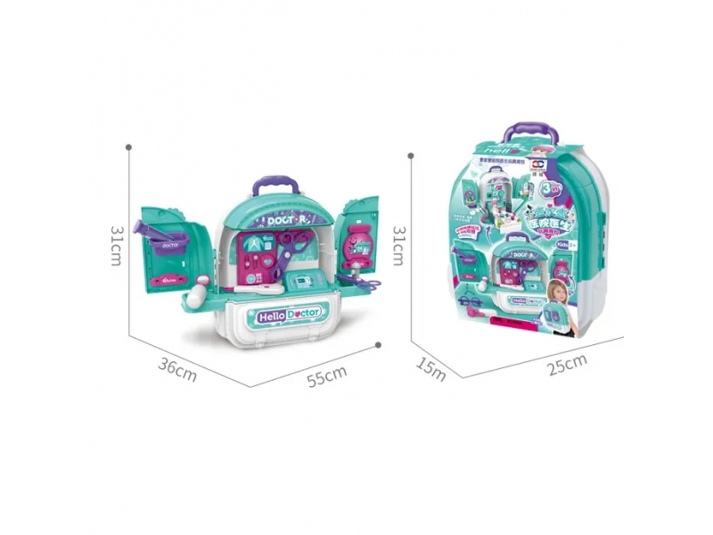Trusa de doctor 3 in 1 sub forma de rucsac AliBibi