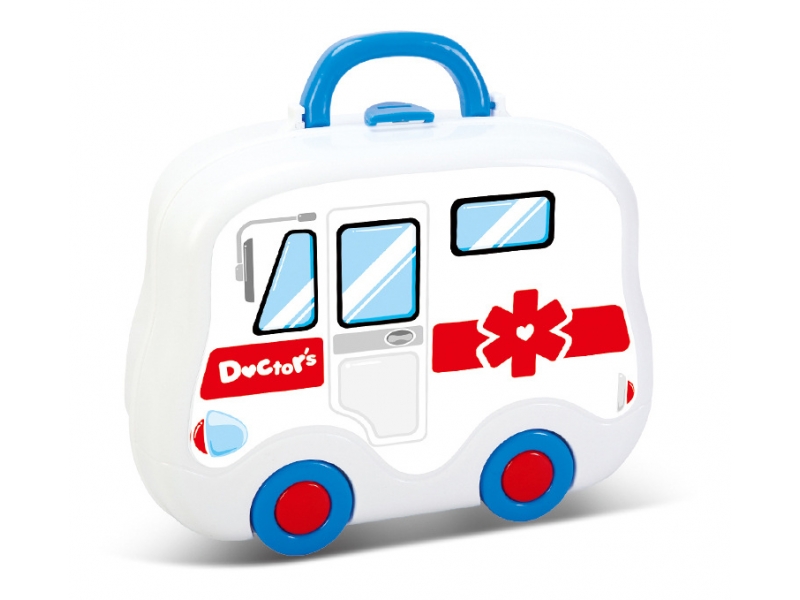 Trusa de doctor AliBibi in forma de ambulanta