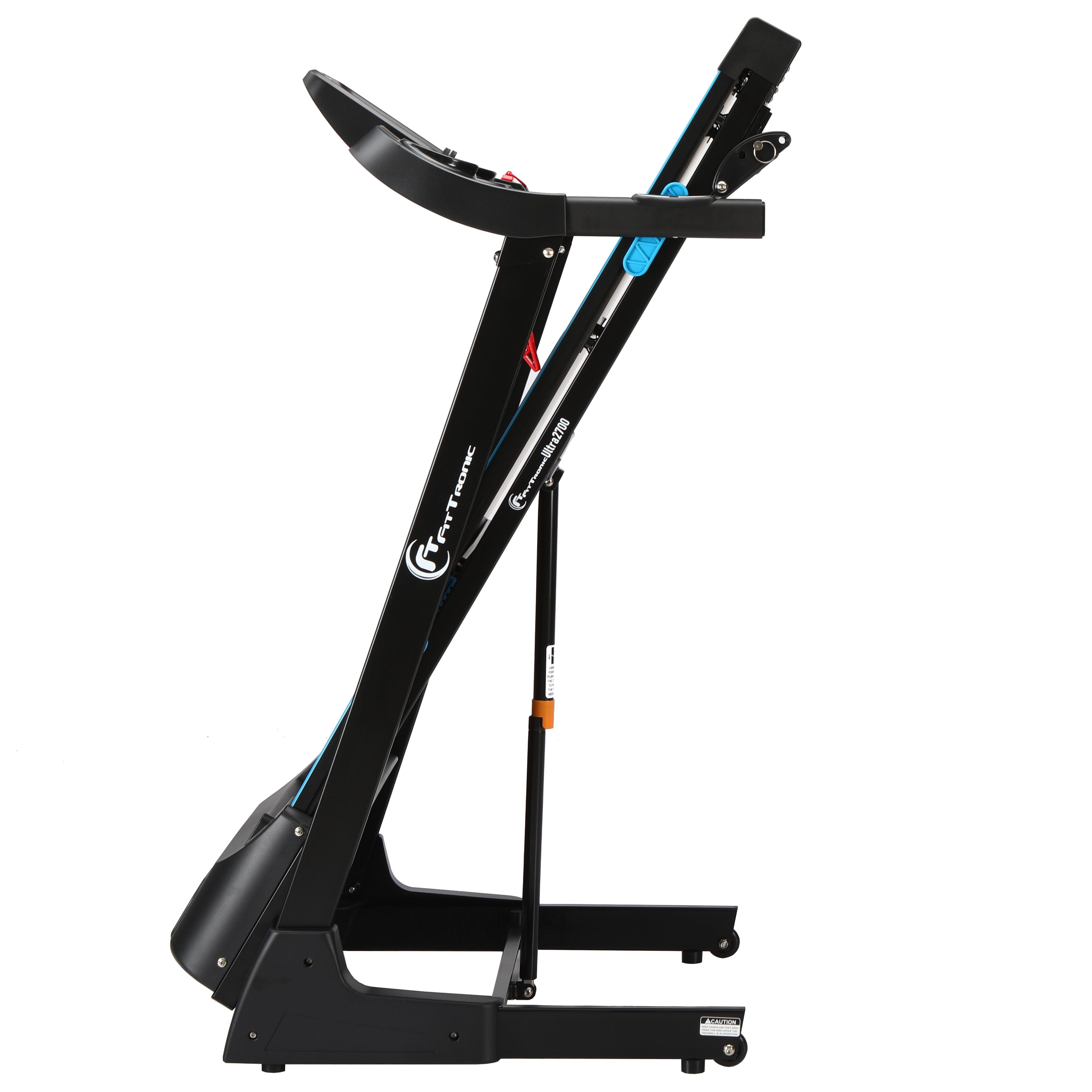 Banda de alergare electrica FitTronic Ultra 2700, motor 2.5 CP, greutate suportata 110 kg, viteza 14 km/h, pliabila