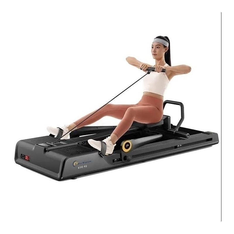 Banda de alergat revolutionara FitTronic EVO Complete Training 4 in 1, Antrenament complet: Alergare, Vaslit, Abdomen si Power Station. 4 aparate in 1. Echipament de cardio si forta. Motor 3 CP