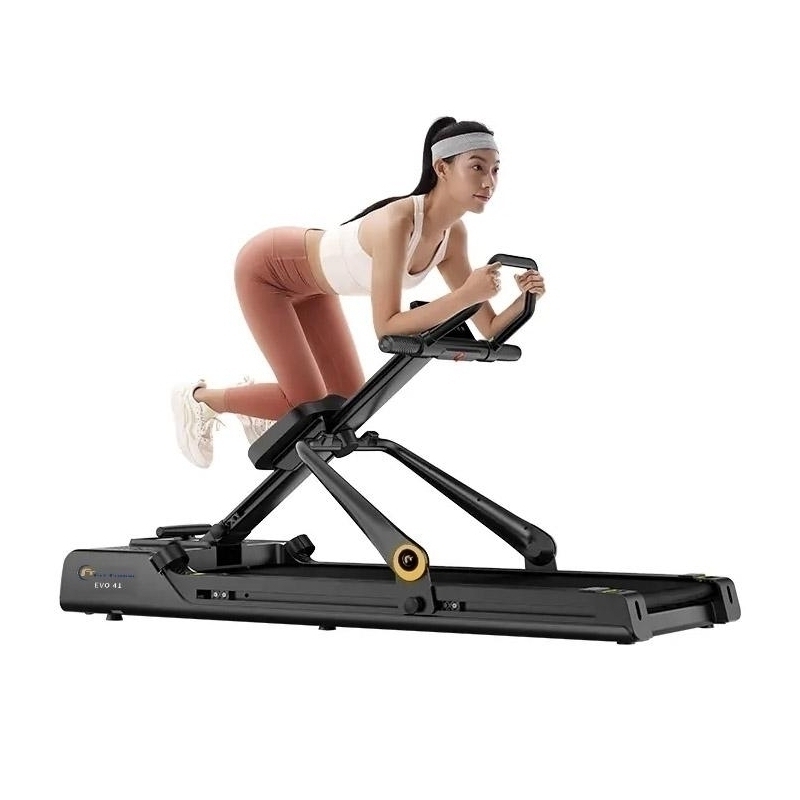 Banda de alergat revolutionara FitTronic EVO Complete Training 4 in 1, Antrenament complet: Alergare, Vaslit, Abdomen si Power Station. 4 aparate in 1. Echipament de cardio si forta. Motor 3 CP