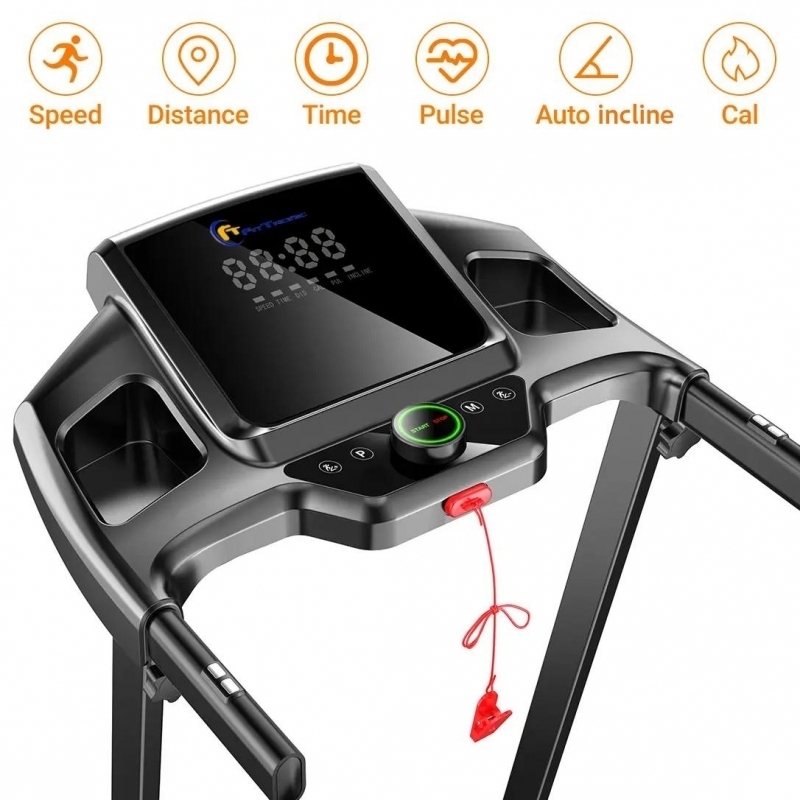 Banda de alergat electrica FitTronic EVO 4000, Inclinare automata 15%, Motor 2.0 CP, Viteza pana la 12 km/h, Display led cu multiple functii