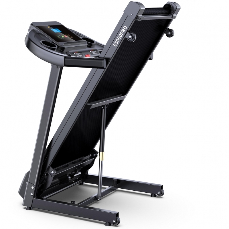 Banda de Alergat Electrica FitTronic EVO 5000 PRO, Motor Puternic 3.0 CP, Inclinare Automata 15%, Utilizator pana la 120 kg, Display LCD 3.5 inch, Pliere Hidraulica cu Amortizor